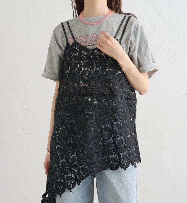  「リーフレースキャミ」|キャミソール|