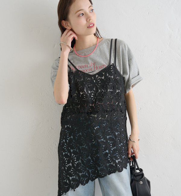  「リーフレースキャミ」|キャミソール|