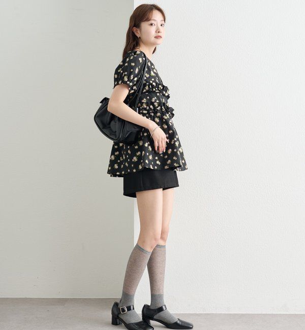  「オーガンジーフラワーブラウス」|シャツ・ブラウス|