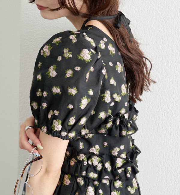  「オーガンジーフラワーブラウス」|シャツ・ブラウス|