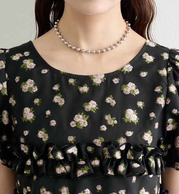  「オーガンジーフラワーブラウス」|シャツ・ブラウス|