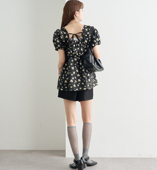  「オーガンジーフラワーブラウス」|シャツ・ブラウス|