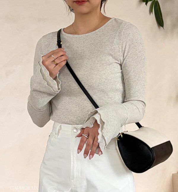  「【LE'MAGE&times;gemeilコラボ】ティアードスリーブロンT」|Tシャツ・カットソー|