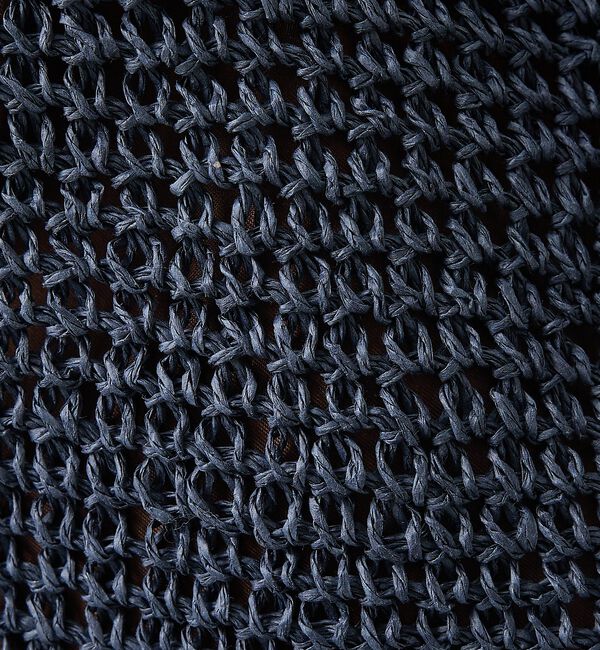 collex「【WEB限定】フリンジチャーム付きペーパートート【予約】」|かごバッグ|