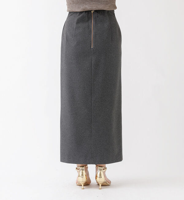 Rouge vif「【セットアップ対応】ニードルパンチ千鳥柄タイトスリットスカート」|スカート|