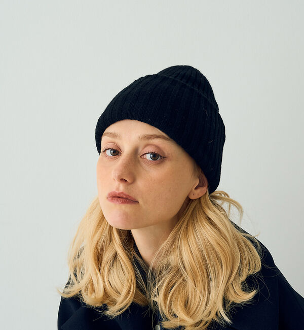 Rouge vif「【COSY/コージー】リブ編みニットキャップ　ビーニー」|その他|