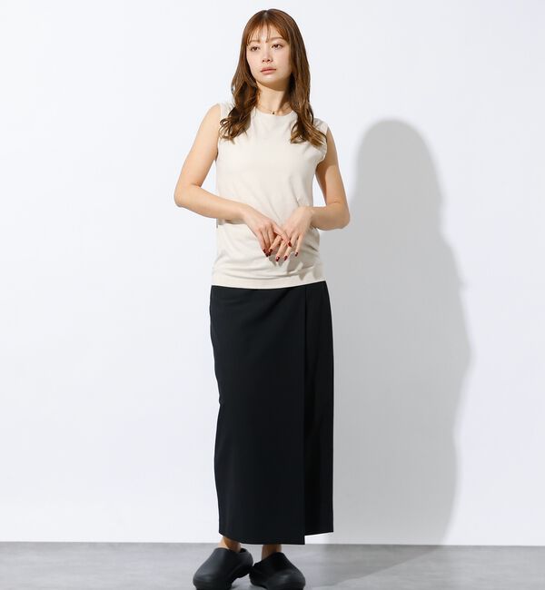 Rouge vif「【Hanes / ヘインズ】クルーネックノースリーブTシャツ/コットン100/ノ」|キャミソール|