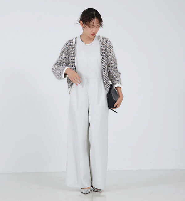 qualite「ラメデニムオールインワン」|オールインワン|