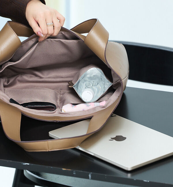 LOWELL things「【予約/kariさんコラボ】ポーチ付き多機能オープントート/A4/通勤/16イン」|トートバッグ|