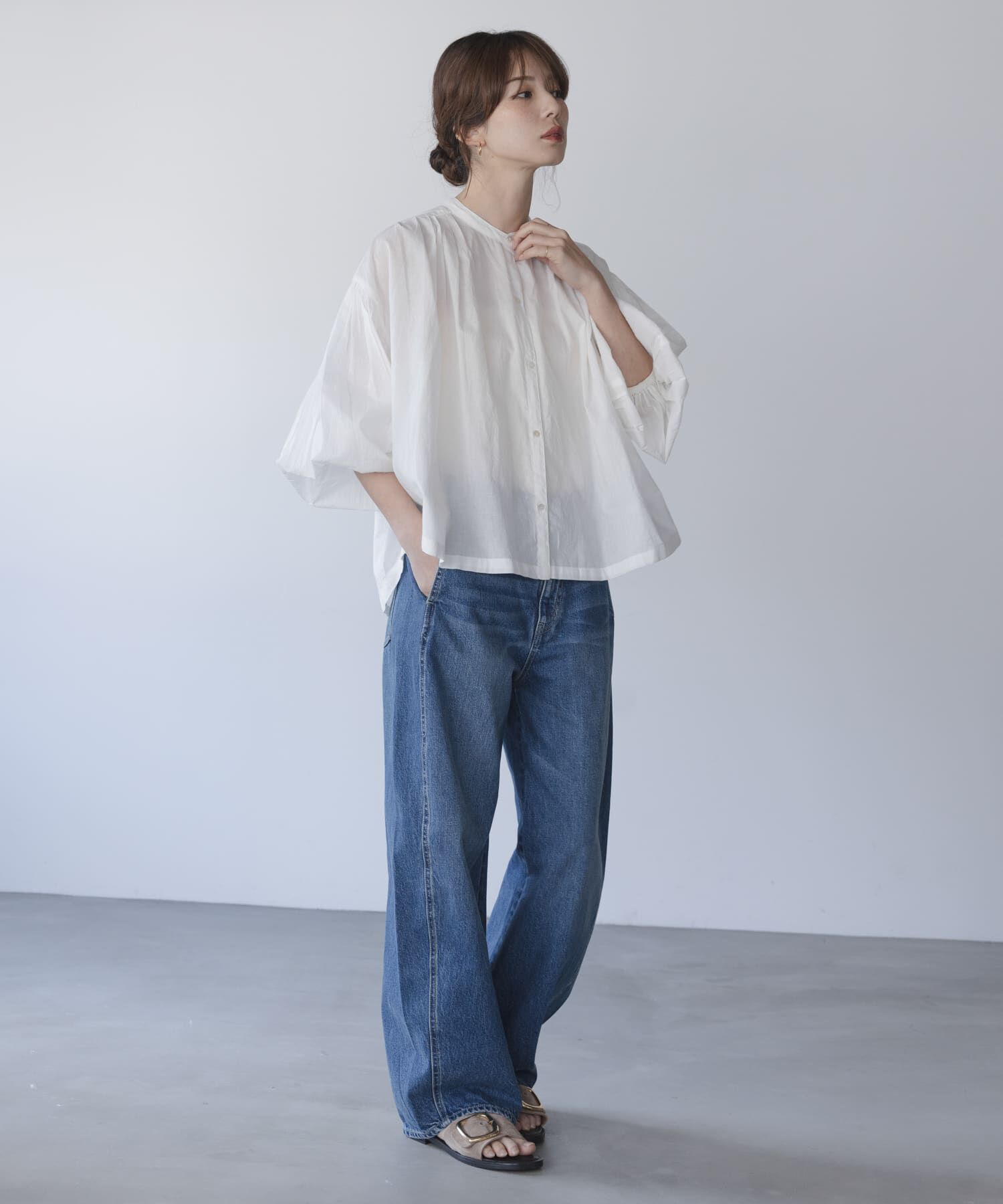 Sonny Label 「エアリーコットンタックボリュームブラウス」|シャツ・ブラウス|