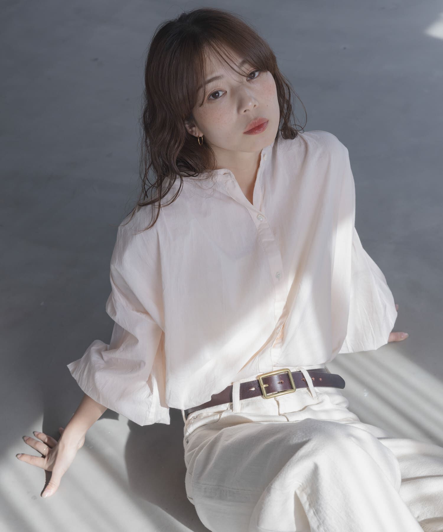 Sonny Label 「エアリーコットンタックボリュームブラウス」|シャツ・ブラウス|ピンク