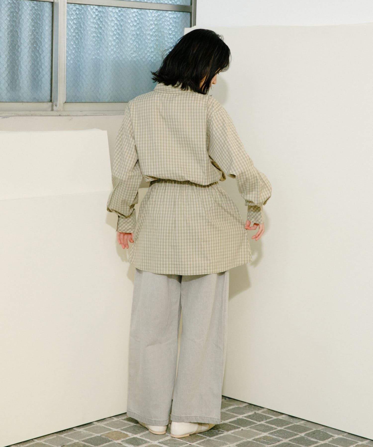  「ウエストマークチェックシャツ」|シャツ・ブラウス|