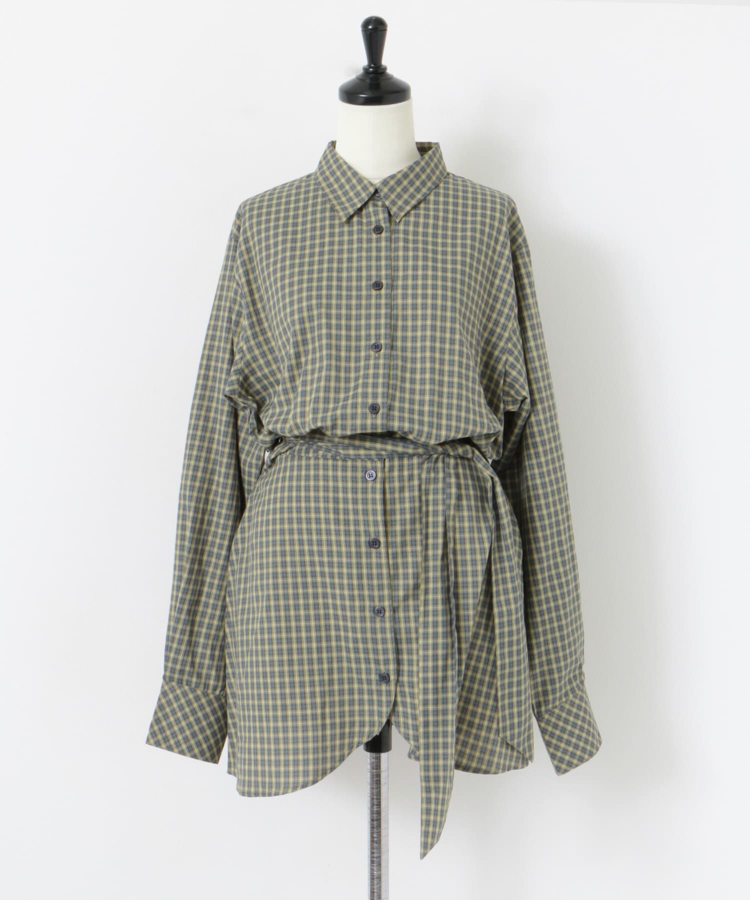  「ウエストマークチェックシャツ」|シャツ・ブラウス|