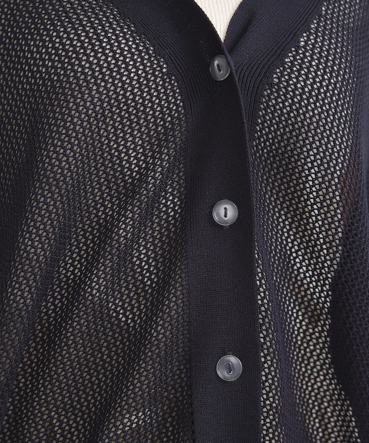 earth music&ecology「メッシュルーズカーディガン」|カーディガン|