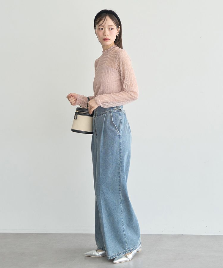 earth music&ecology「レースドッキングプルオーバー」|Tシャツ・カットソー|