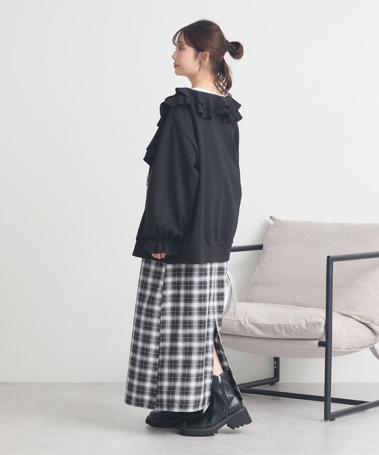 earth music&ecology「フリルカラーZipウラケブルゾン」|カーディガン|