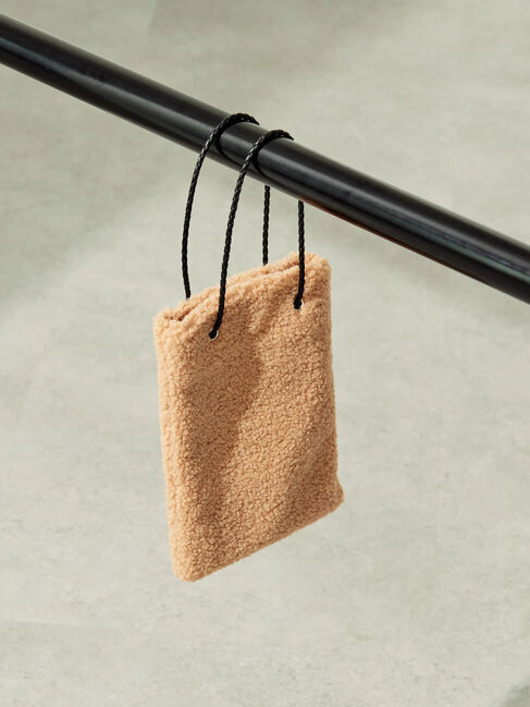  「ボアミニバック」|ハンドバッグ|ベージュ