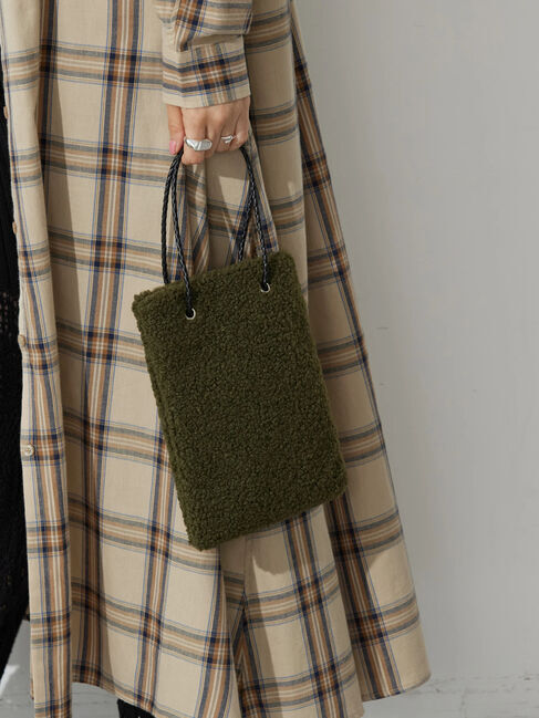  「ボアミニバック」|ハンドバッグ|