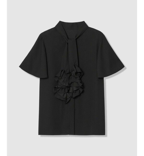 LOULOU WILLOUGHBY「【LOULOU WILLOUGHBY】ペタルフリルフレアスリーブブラウス」|シャツ・ブラウス|