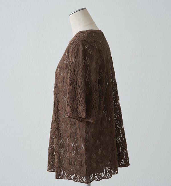  「ストレッチレースTシャツ」|プルオーバー|