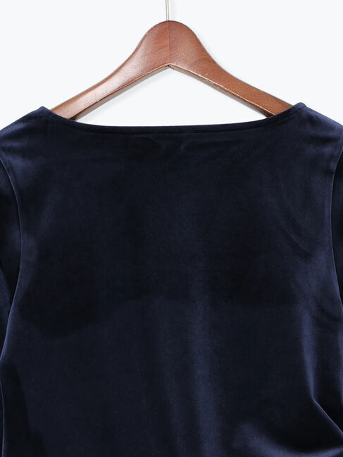 Te chichi「ベロアサイドギャザートップス」|Tシャツ・カットソー|