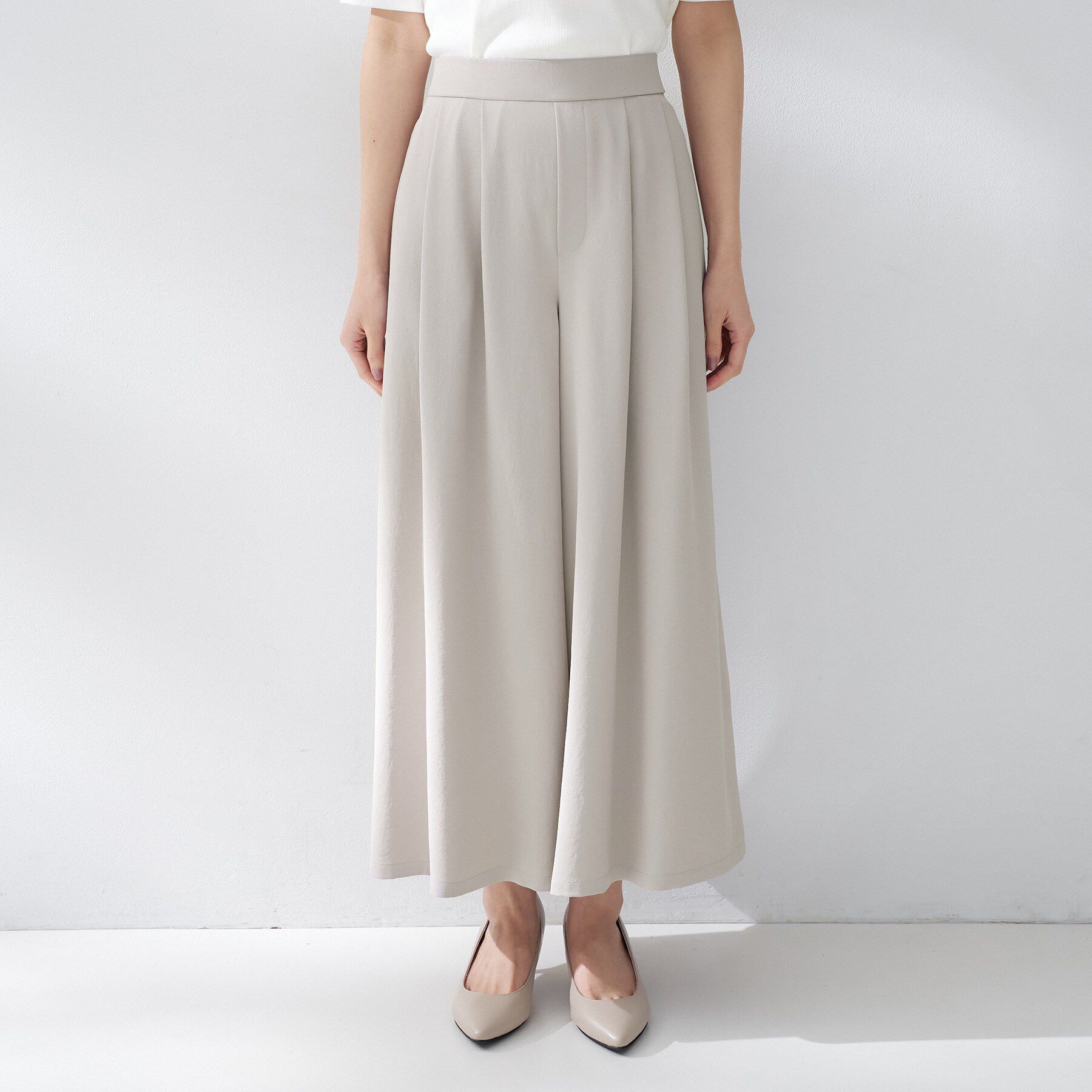 UNTITLED「【夏の名品セットアップが今年も登場！/はっ水/遮熱】リラクミスト ガウチョパンツ」|その他|