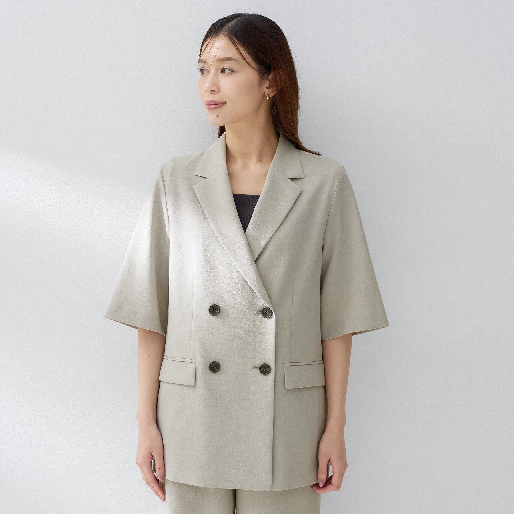 UNTITLED「ハーフスリーブジャケット」|テーラードジャケット|