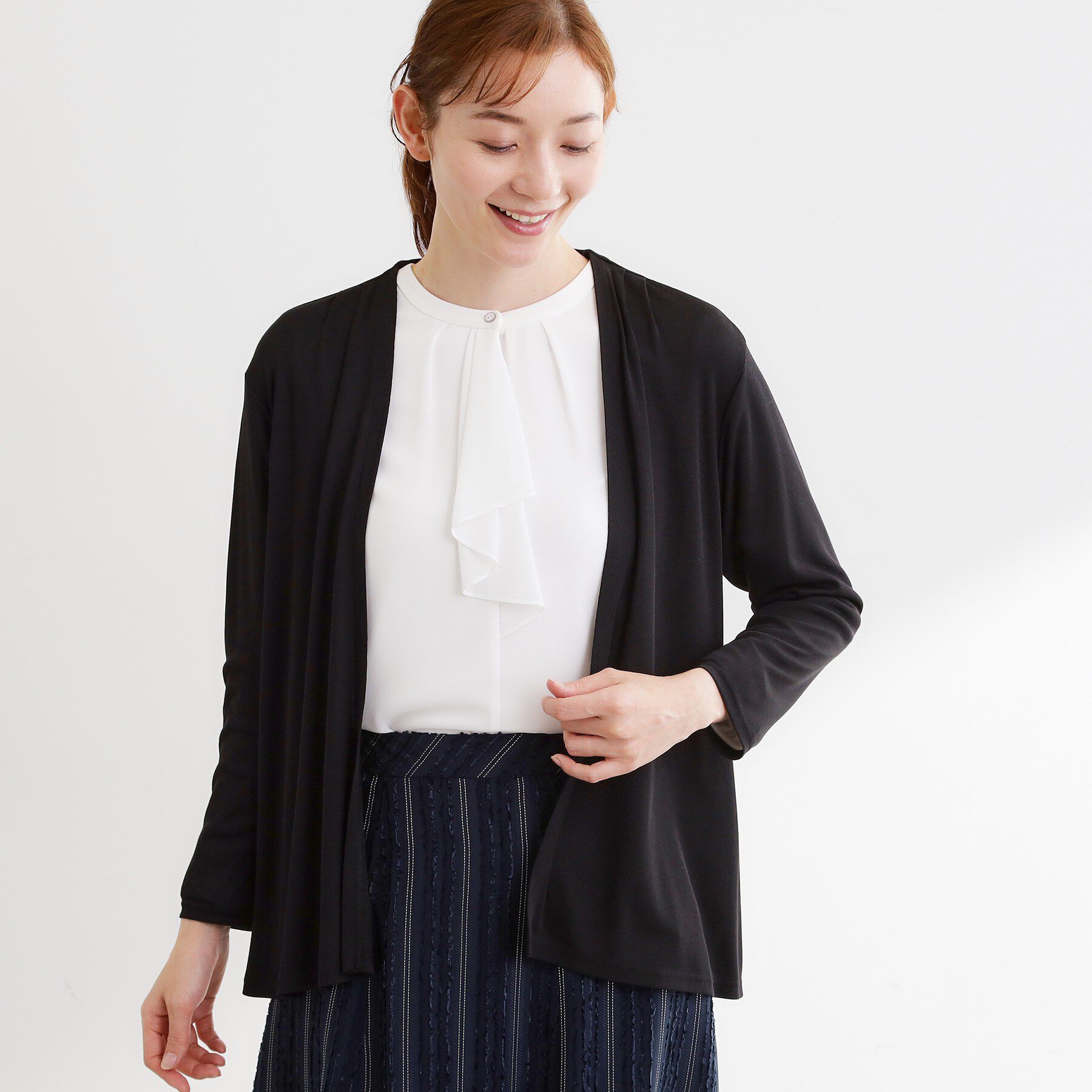 Reflect「【UVカット／接触冷感／日除け・エアコン対策に◎】ジャージカーディガン」|カーディガン|