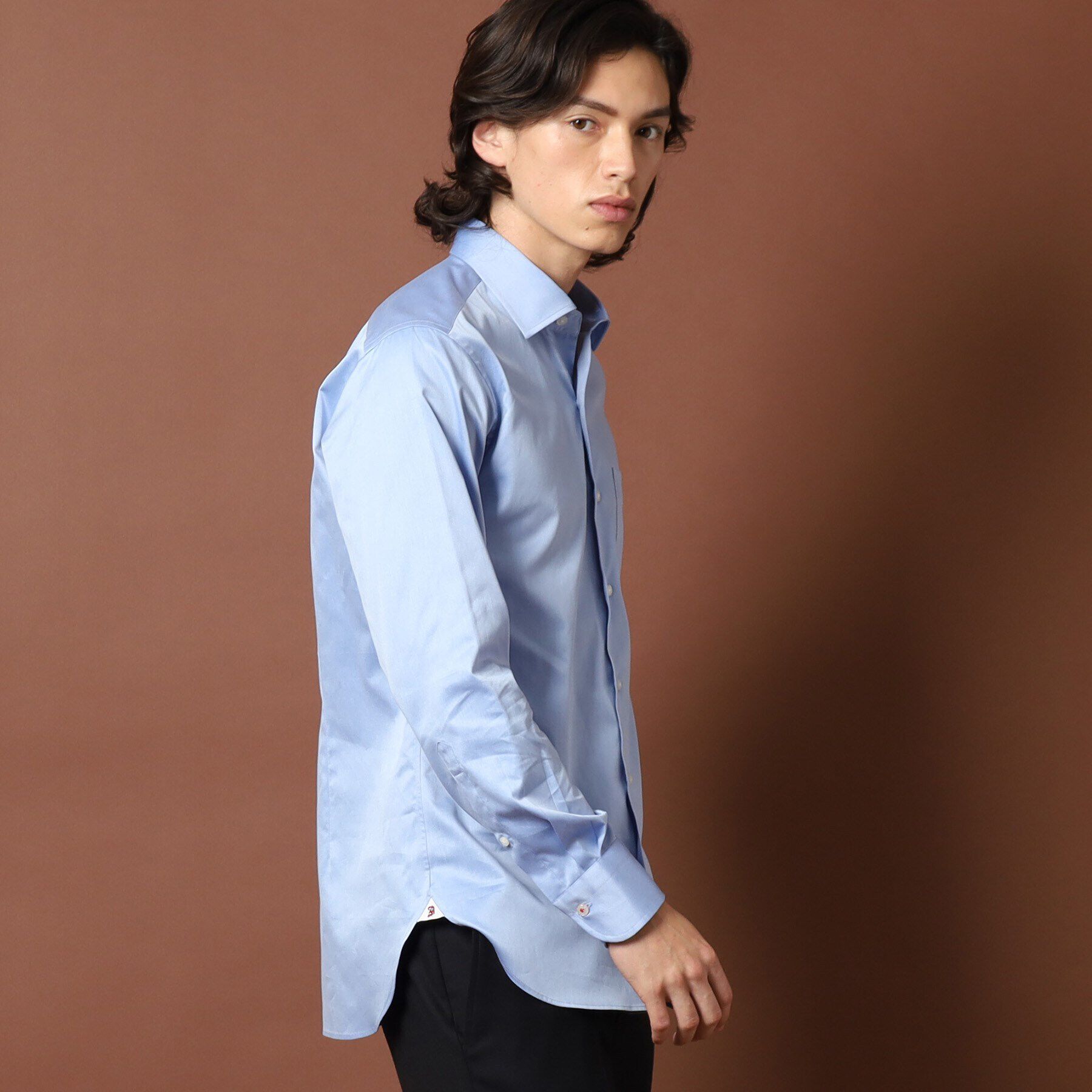 DRESSTERIOR「100／2 ワイドカラーシャツ」|シャツ・ブラウス|