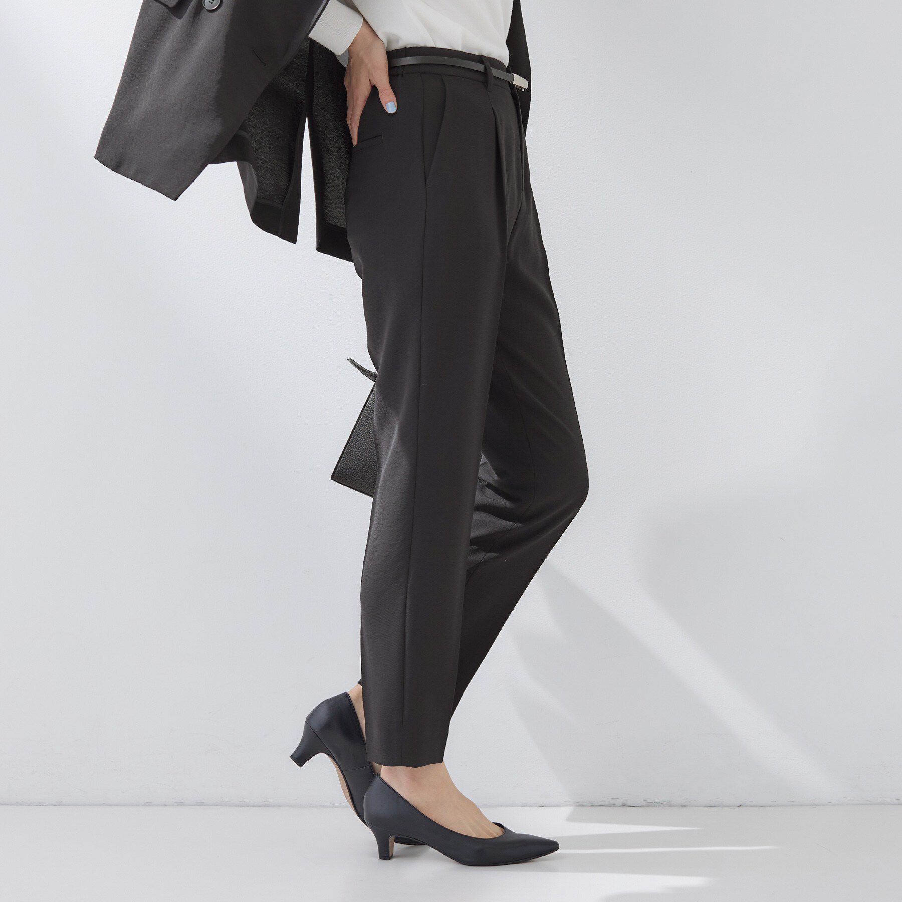 INDIVI「【洗える／UVケア／SETUP可】着る日傘テーパードパンツ」|その他|