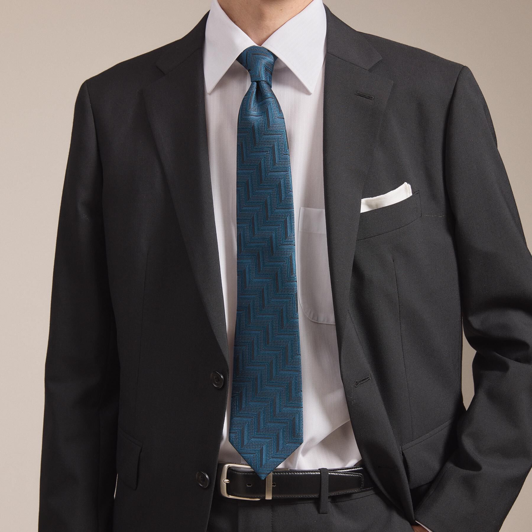 TAKEO KIKUCHI「フィラメントシルク 網代文様シャドーストライプネクタイ」|ネクタイ・蝶ネクタイ|