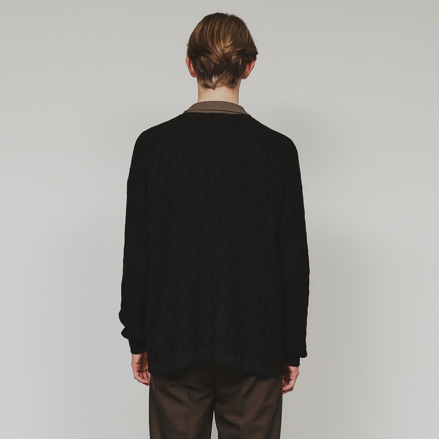 tk.TAKEO KIKUCHI「衿付きニットカーディガン」|カーディガン|