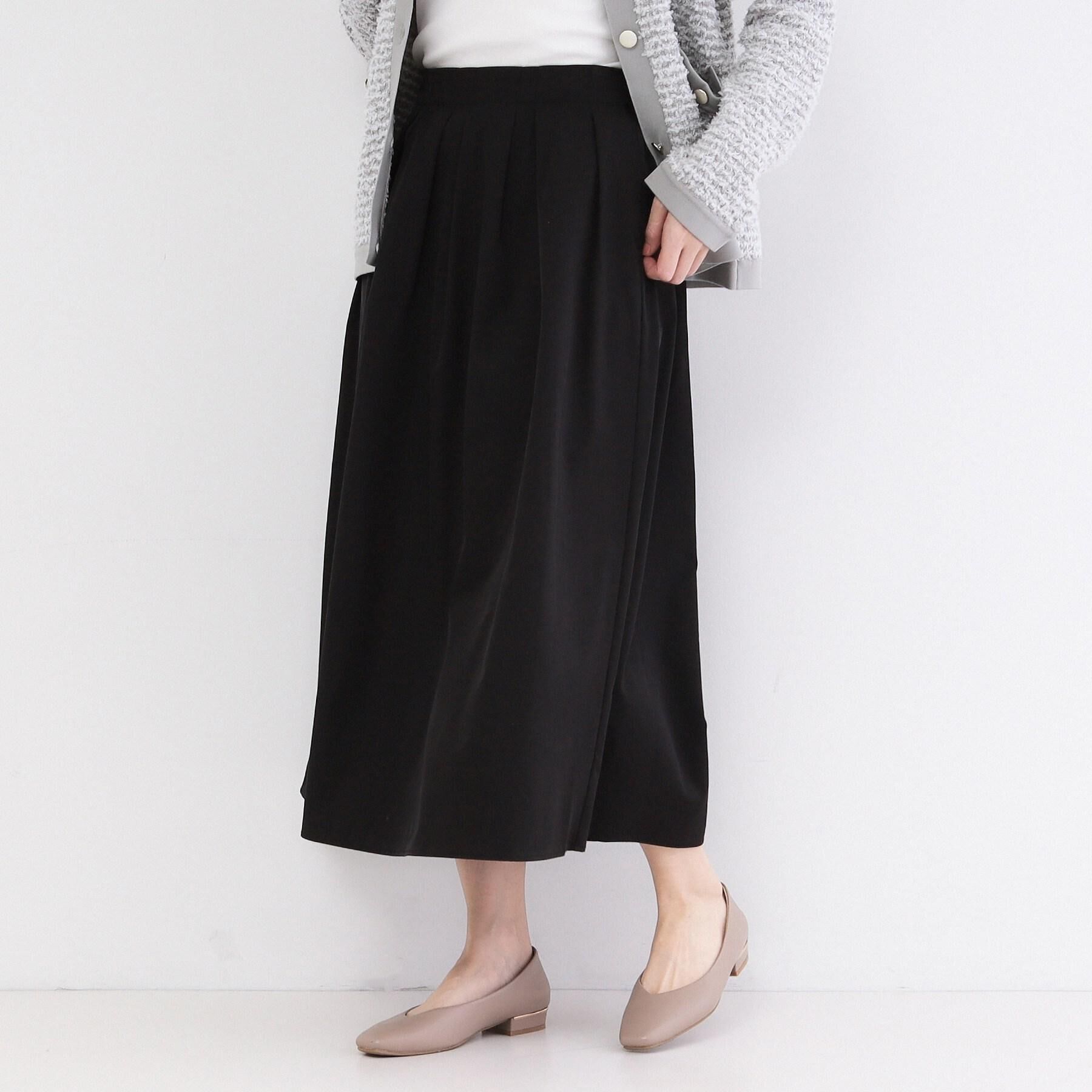 OPAQUE.CLIP「シャンブレータフタタックフレアスカート【洗濯機OK】」|スカート|