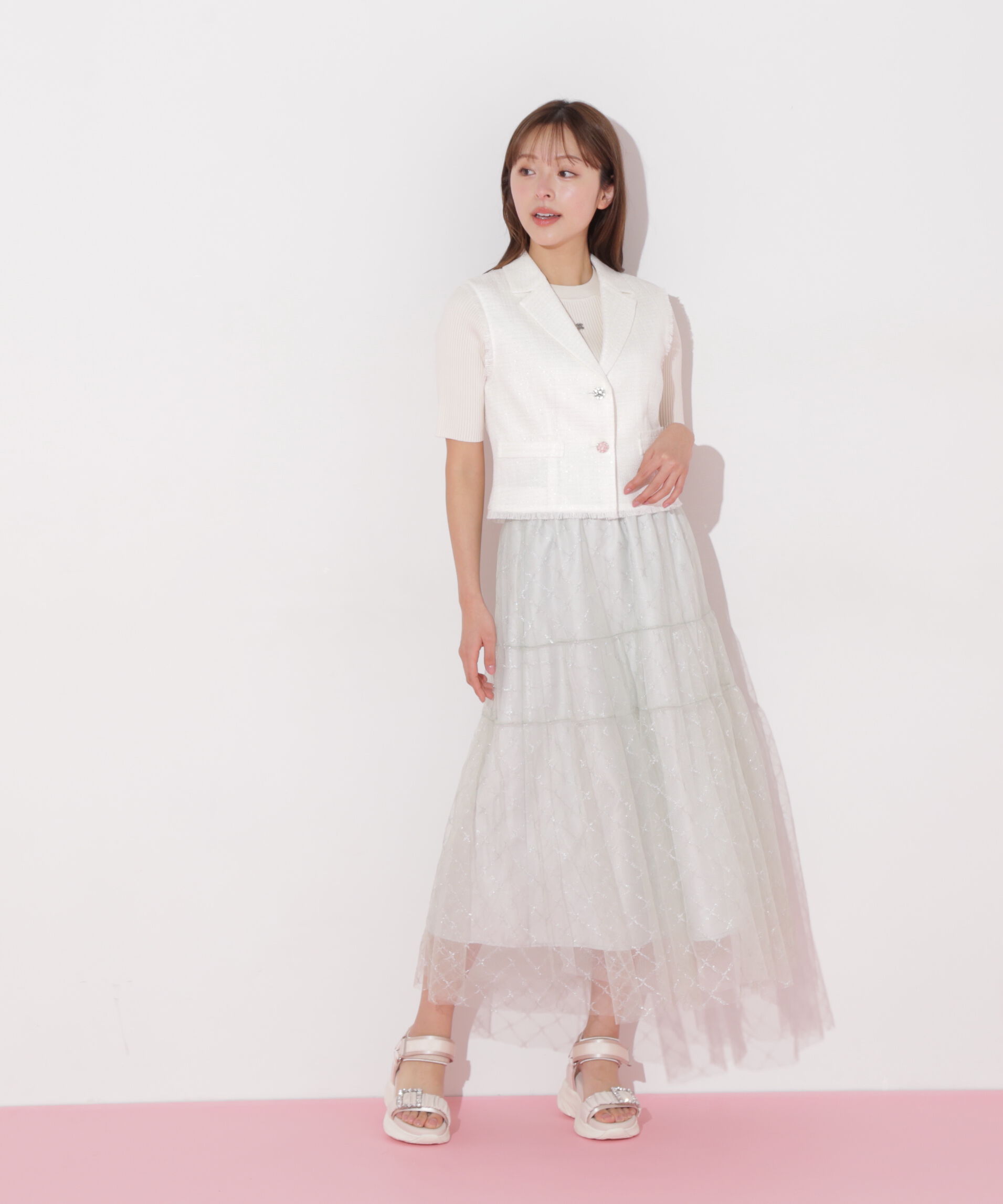  「ショート丈テーラードジレ」|その他|