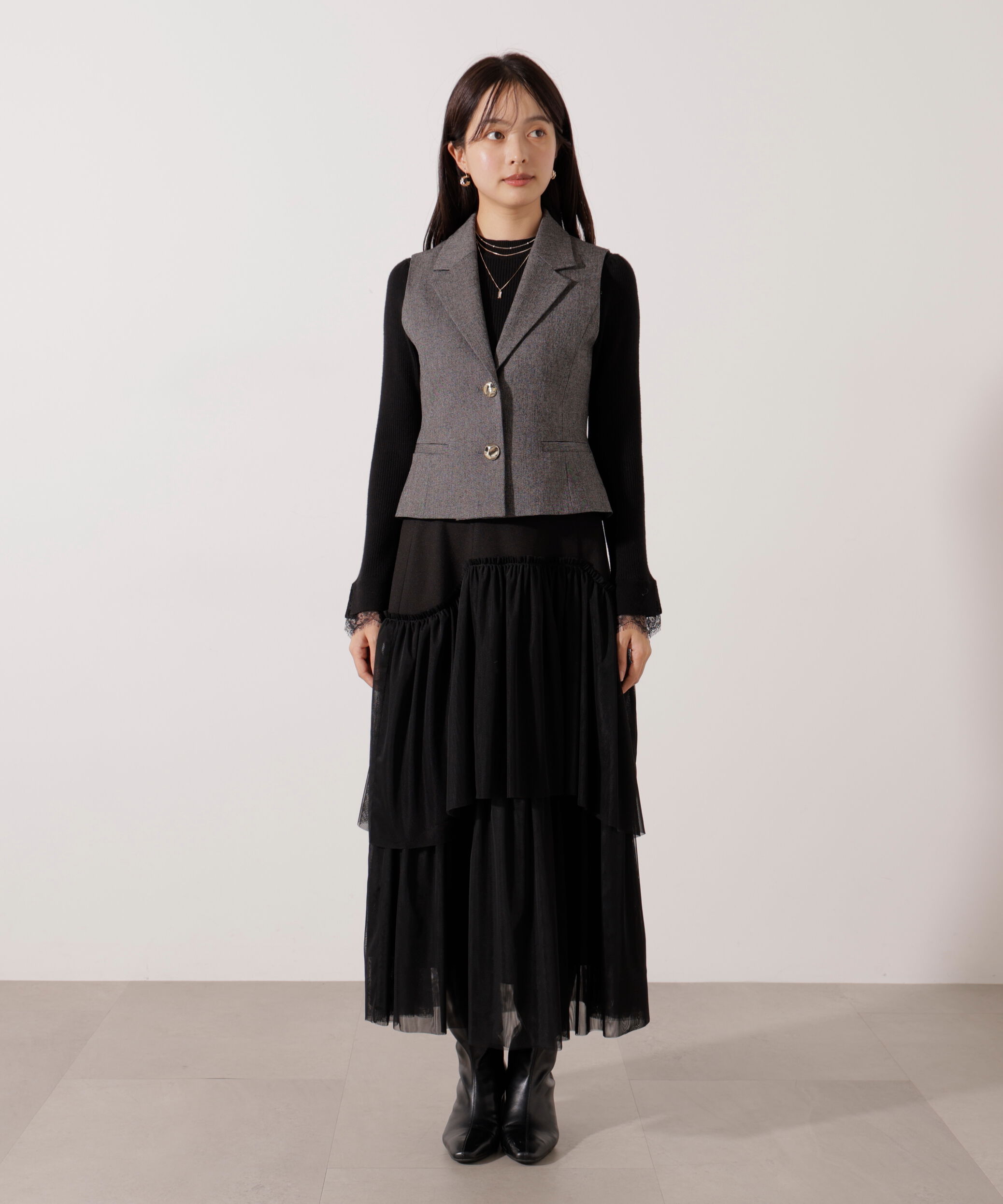 PROPORTION BODY DRESSING「テーラードジレセットアップ」|ワンピース|