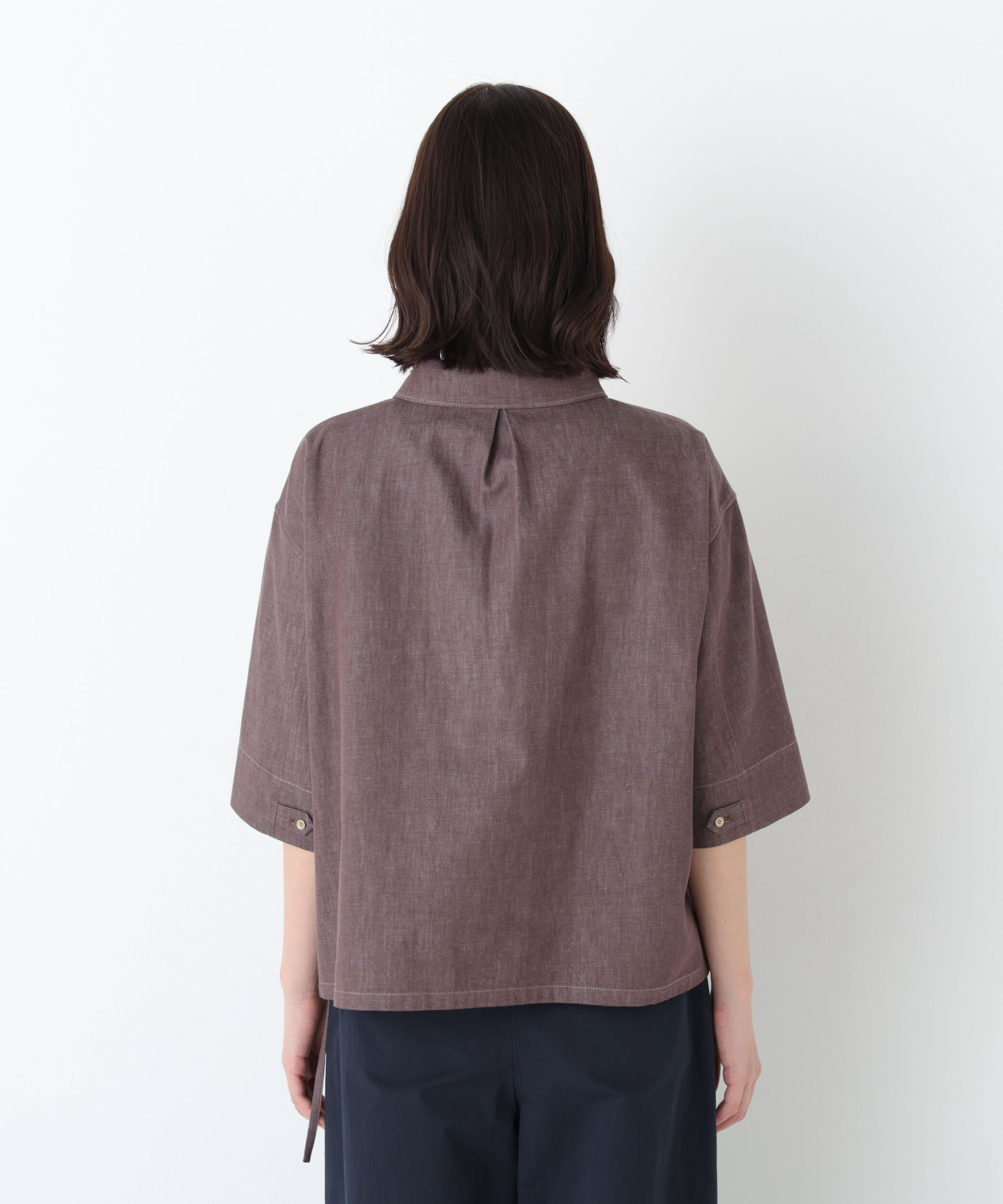  「◆《ウォッシャブル》ライトオンスデニムスキッパーブラウス」|シャツ・ブラウス|