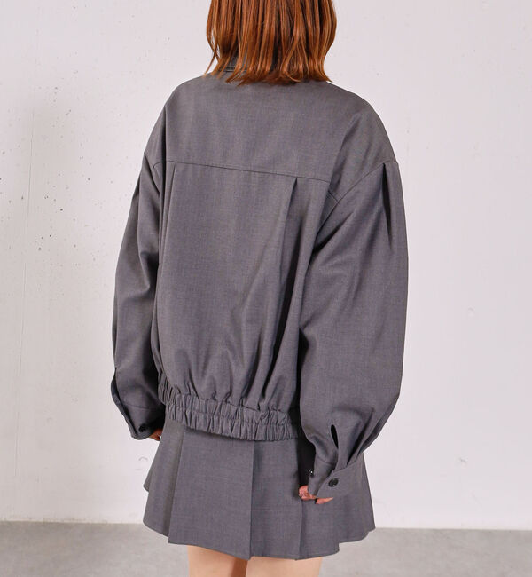 archives「２ｗａｙレザーカラーブルゾン」|テーラードジャケット|