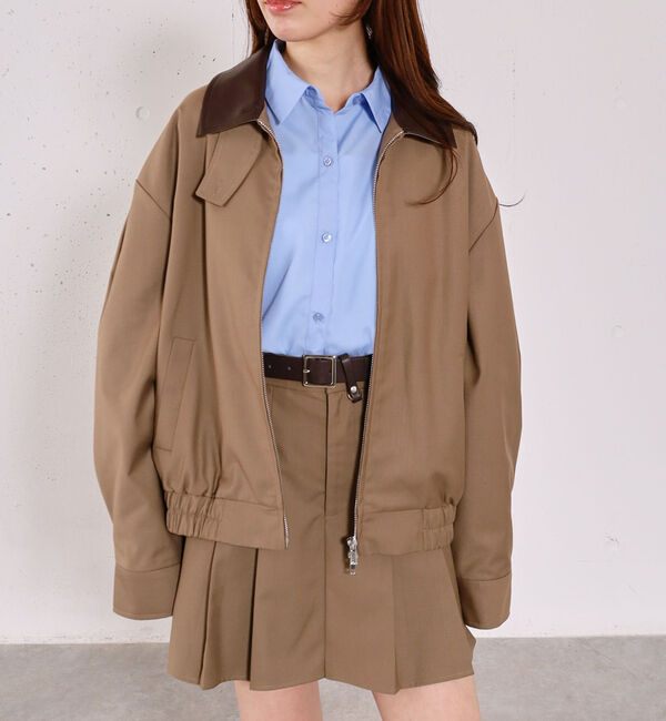 archives「２ｗａｙレザーカラーブルゾン」|テーラードジャケット|