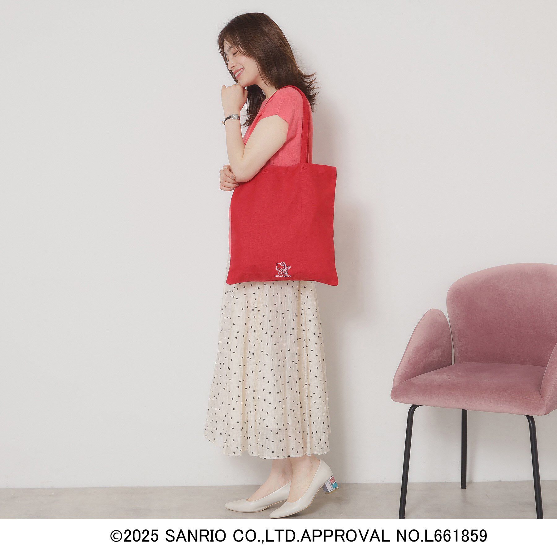 ITS&rsquo;DEMO「＜サンリオキャラクターズ＞フラットトート【A4対応】」|トートバッグ|