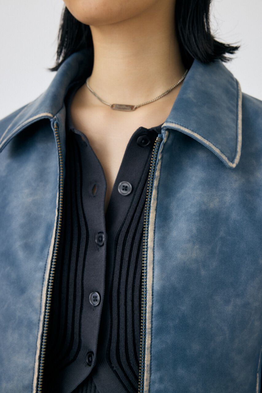 MOUSSY「FAUX LEATHER MINIMAL ジャケット」|その他|