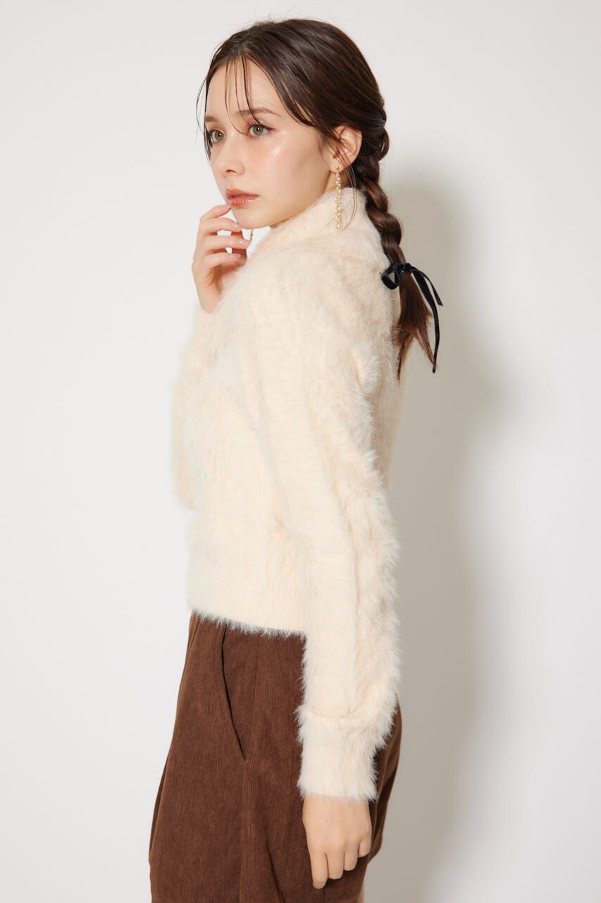 rienda「ボタニカルRロゴニットトップス」|ニット・セーター|