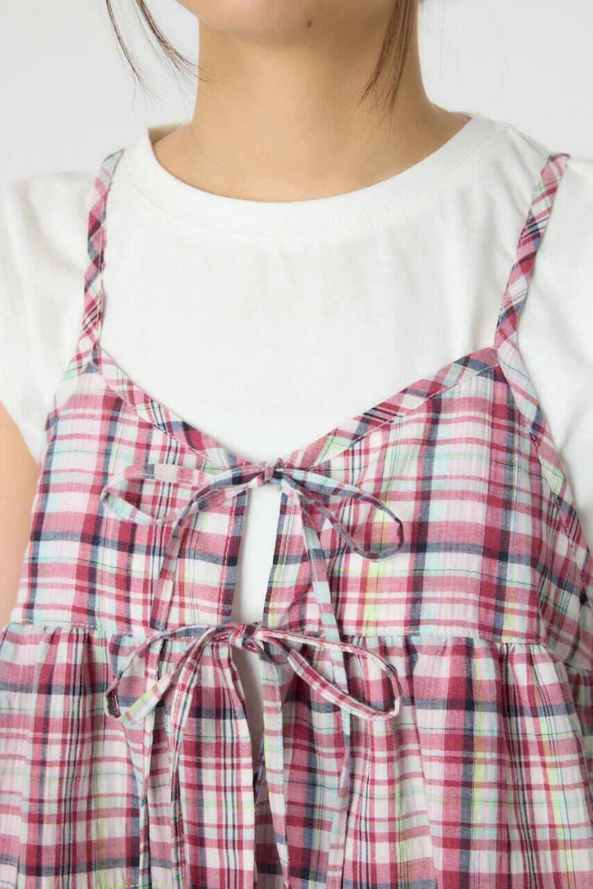 RODEO CROWNS「サマーチェックマルチウェイキャミソール」|キャミソール|