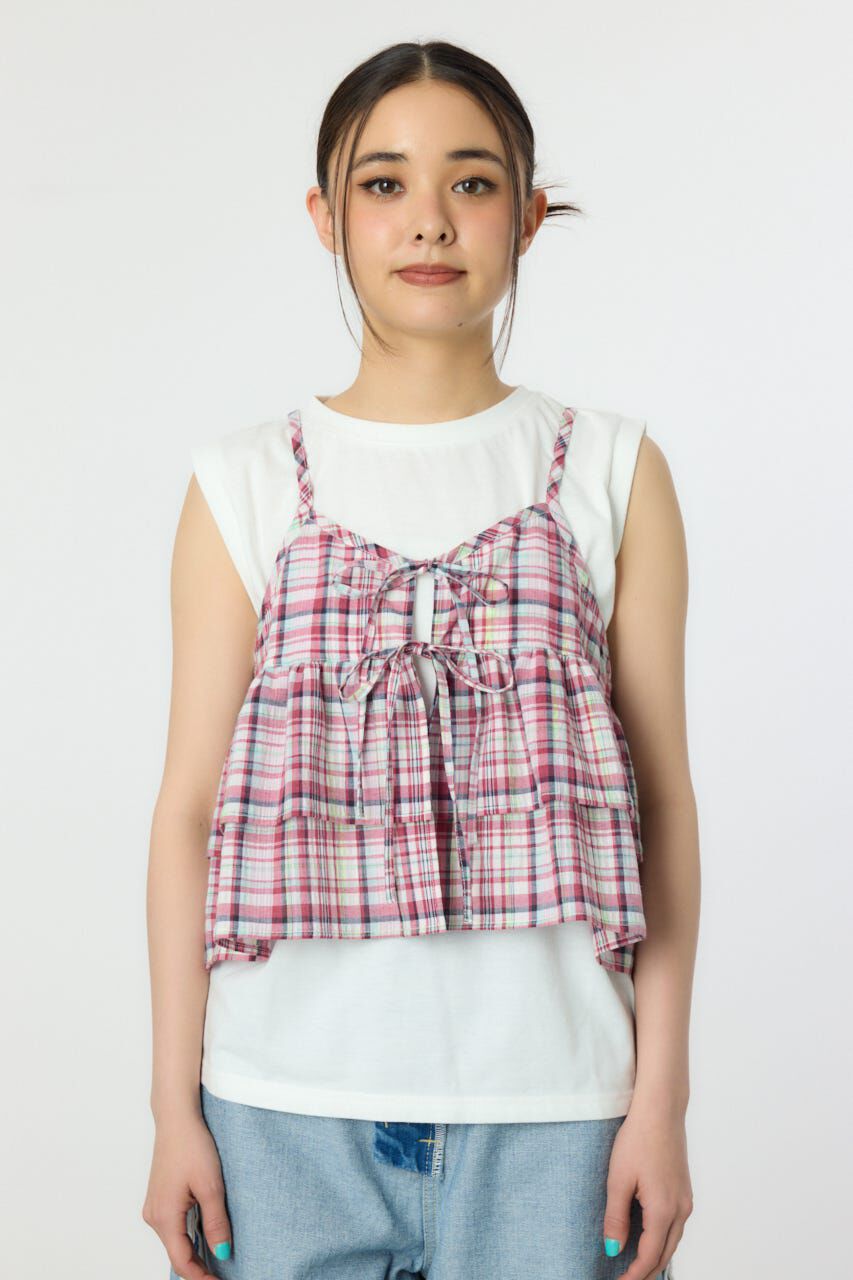 RODEO CROWNS「サマーチェックマルチウェイキャミソール」|キャミソール|