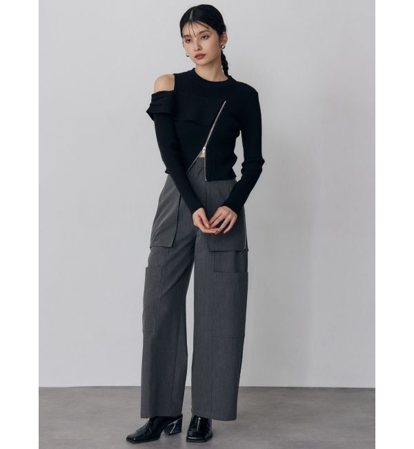 MURUA「スクエアポインテッドミュール」|パンプス|