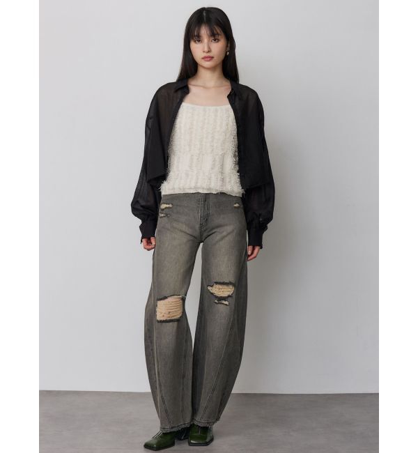 MURUA「スクエアポインテッドミュール」|パンプス|