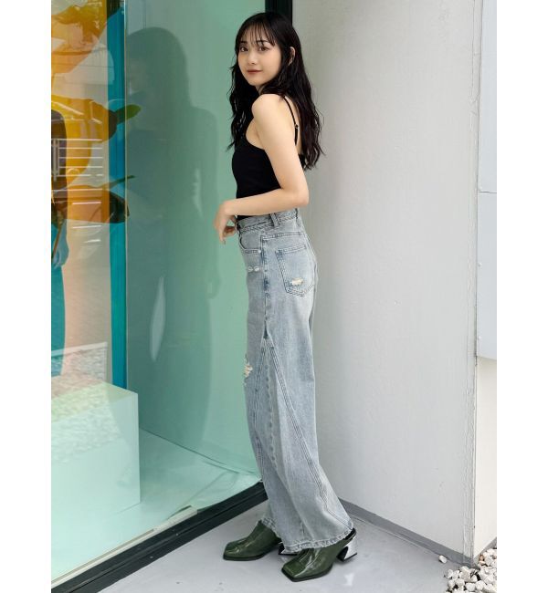 MURUA「スクエアポインテッドミュール」|パンプス|