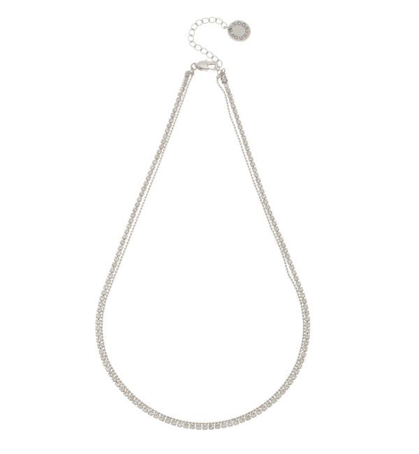LAGUNAMOON「ナロービジューネックレス」|ネックレス|シルバー