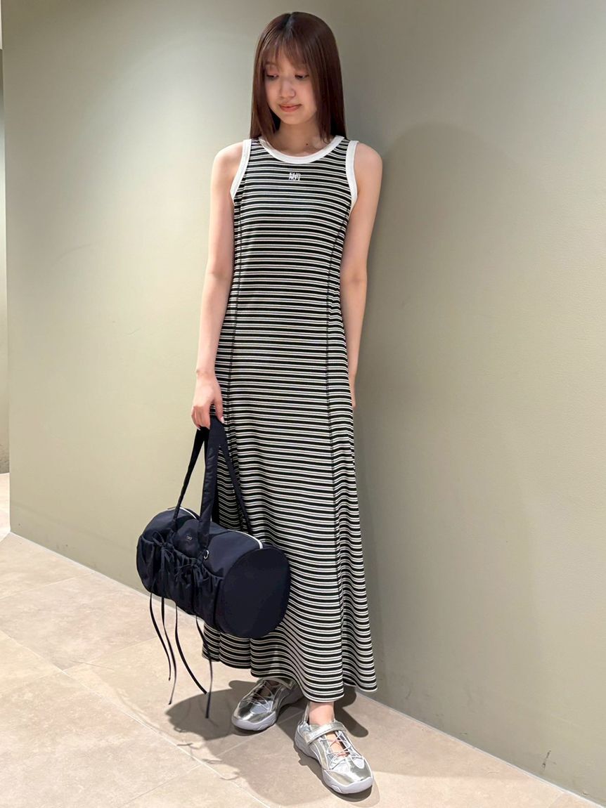 FURFUR「ロゴ刺繍ボーダーワンピース」|ワンピース|