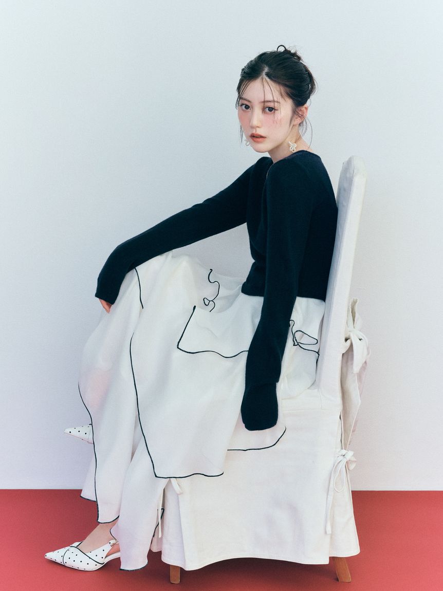 SNIDEL「ツイストリボンパンプス」|パンプス|