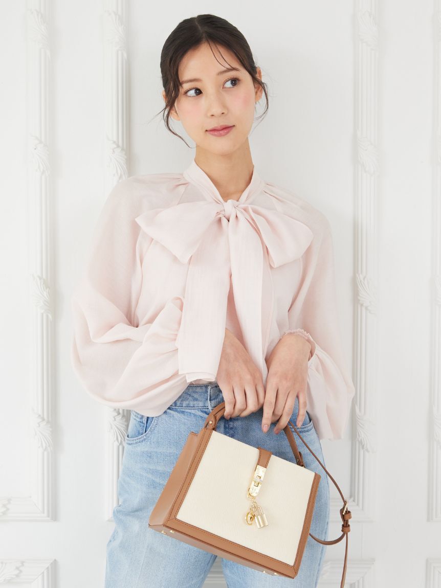 CELFORD「ビッグリボンセミシアーブラウス」|シャツ・ブラウス|